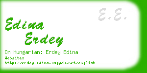 edina erdey business card